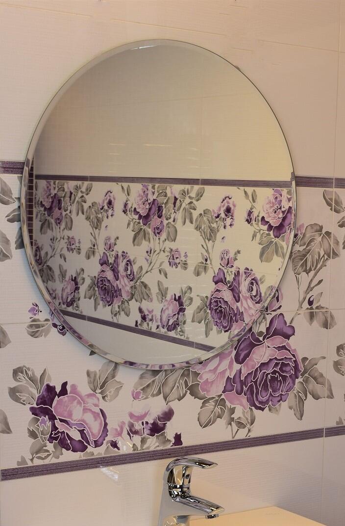 Zrcadlo 4 mm kulaté kruh Ø 45 cm fazeta 10 mm OPAL